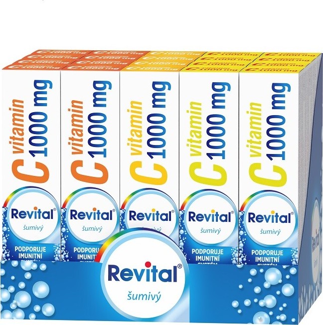 Revital Vitamin C 1000mg 3 příchutě eff.tbl.20x20