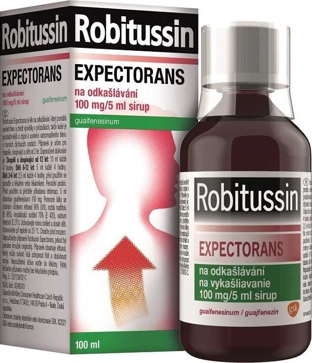 ROBITUSSIN EXPECTORANS NA ODKAŠLÁVÁNÍ 100MG/5ML sirup 100ML