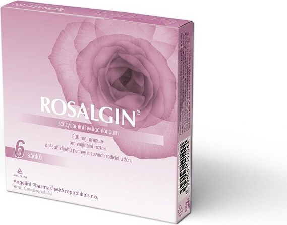 ROSALGIN 500MG vaginální zrněné prášky pro přípravu roztoku 6