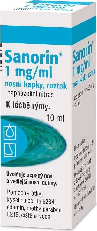 SANORIN 1MG/ML nosní podání kapky