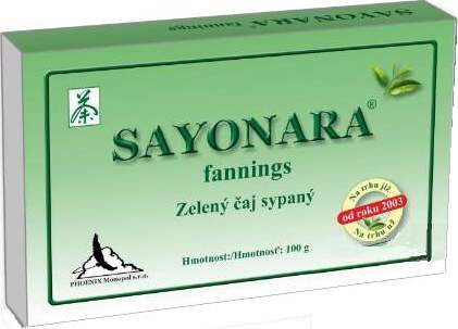 Sayonara fannings zelený čaj sypaný 100g