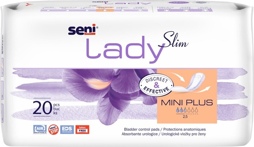 SENI LADY SLIM MINI PLUS inkontinenční vložky pro ženy