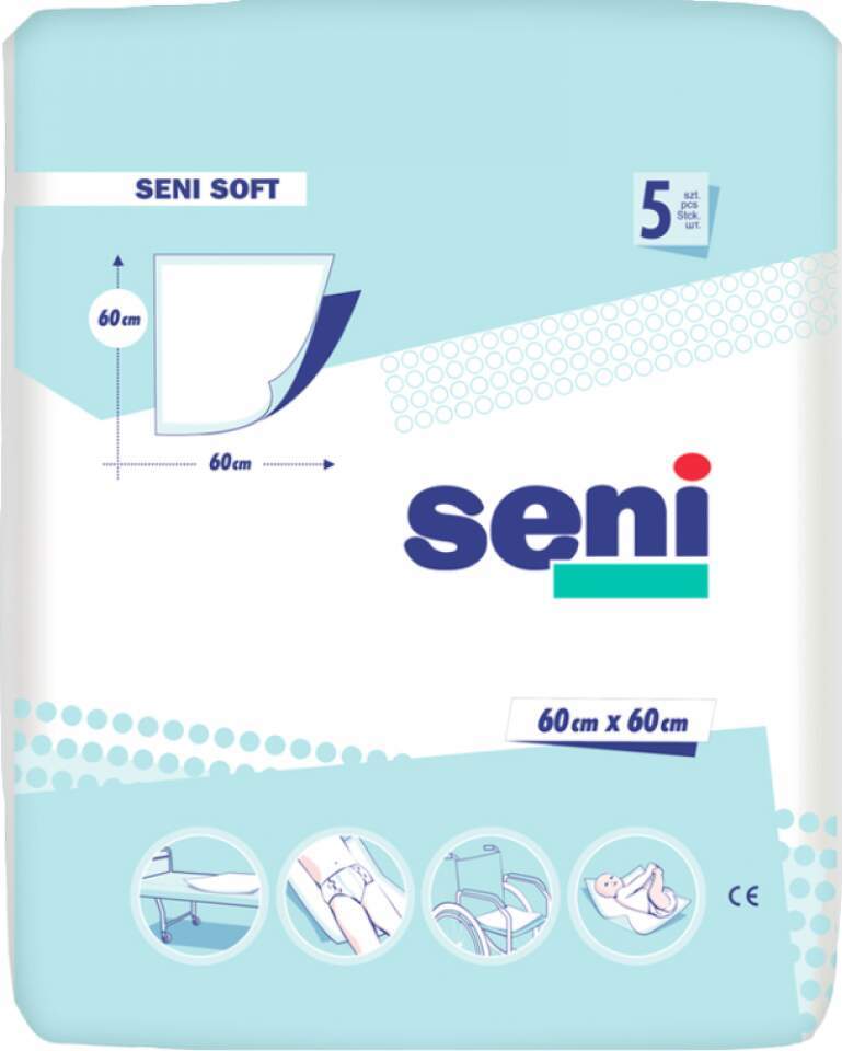 Seni Soft Super podložky absorpční 60x60cm 5ks