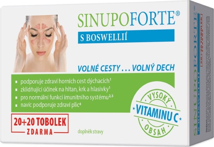 SINUPO Forte s Boswellií 20+20 tob.