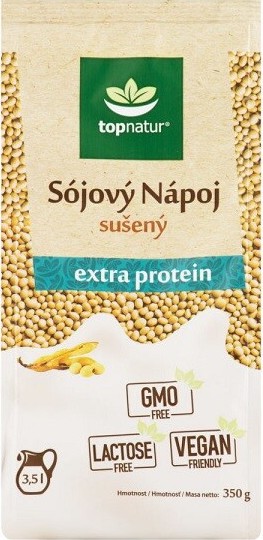 Sójový nápoj extra protein 350g TOPNATUR