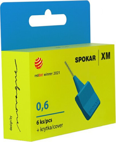 SPOKAR XM mezizubní kartáčky modré 0.6mm 6ks
