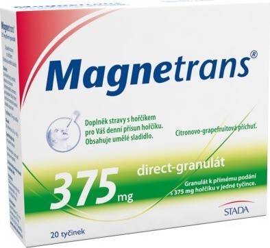 STADA PHARMA CZ MAGNETRANS 375mg 20 tyčinek granulátu