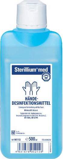 Sterillium med 500ml dezinfekce rukou