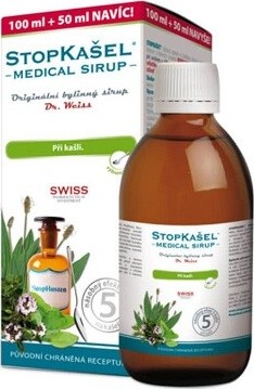 STOPKAŠEL Medical sirup Dr. Weiss 100+50ml NAVÍC