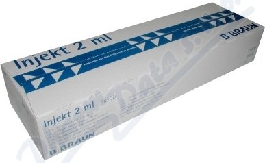 Stříkačka INJEKT 2-dílná 2ml LC modrá ster.100ks