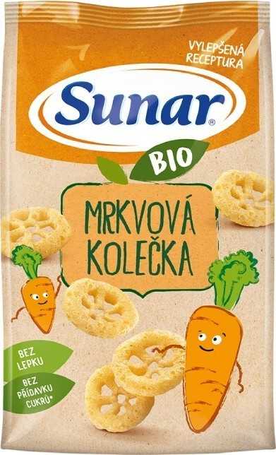 Sunar BIO křupky Mrkvová kolečka 45g