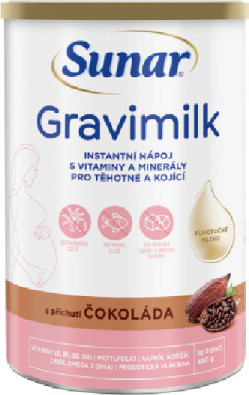 Sunar Gravimilk s příchutí čokoláda 450g