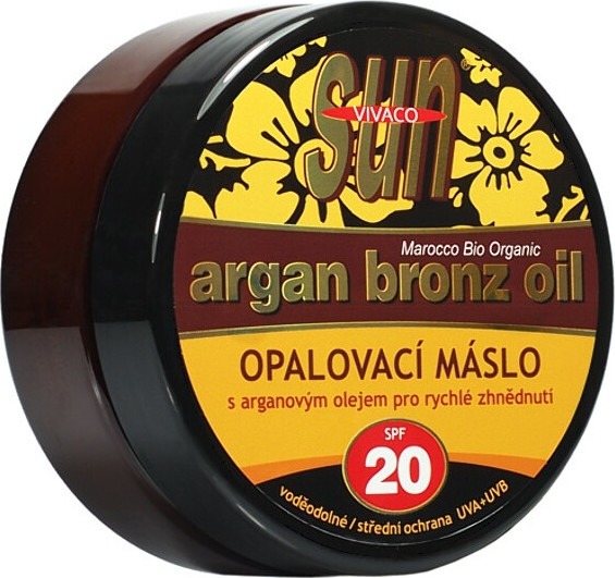 SunVital Argan Bronz Oil opalovací máslo SPF20 200 ml