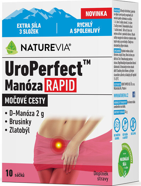 NatureVia UroPerfect Manóza Rapid 10 sáčků