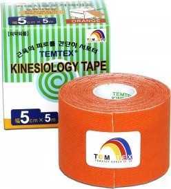 TEMTEX kinesio tejpovací páska oranžová 5cmx5m