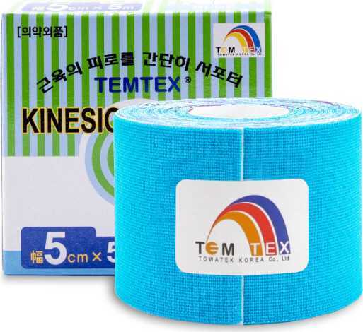 Temtex kinesio tape Classic modrý 5 cm x 5 m