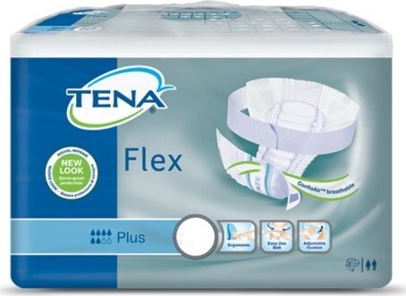 TENA Flex Plus X-Large - Inkontinenční kalhotky s páskem na suchý zip (30ks)