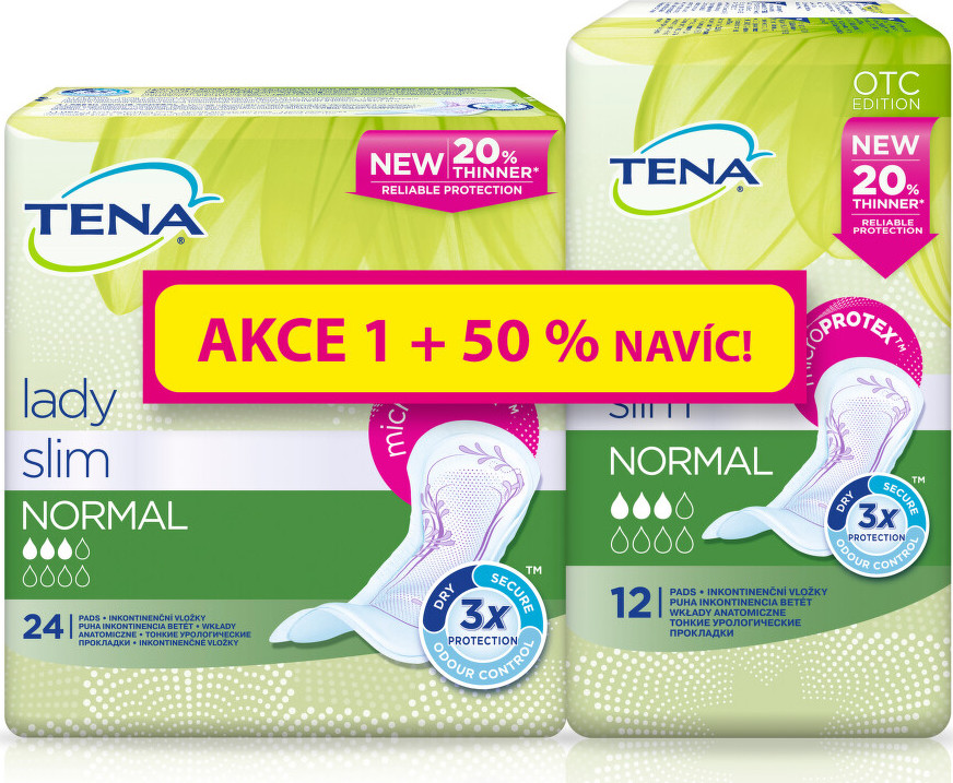 TENA Lady Slim Normal +50% navíc ink.vložky760294