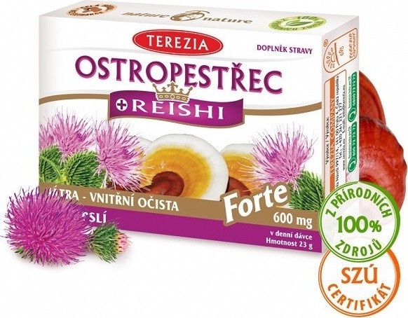 TEREZIA Ostropestřec+Reishi Forte 60 kapslí