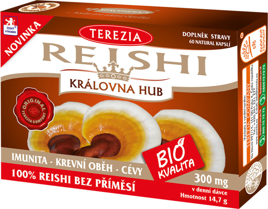 TEREZIA Reishi BIO 60 kapslí