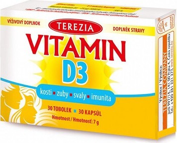 TEREZIA Vitamín D3 1000 IU 30 tobolek