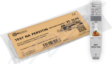 Test na pervitin (metamfetaminy) ze slin 1ks