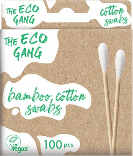 The ECO GANG Bambusové vatové tyčinky bílé 100ks