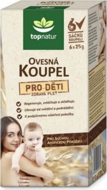 TOPNATUR Ovesná koupel pro děti 6x25g