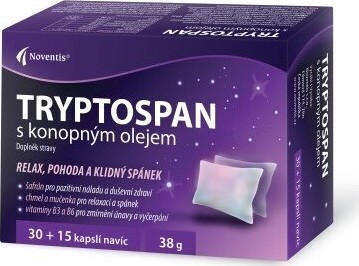 Tryptospan s konopným olejem cps. 30+15