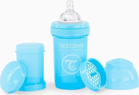 Twistshake Kojenecká láhev Anti-Colic 180ml modrá