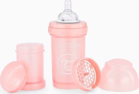 Twistshake Kojenecká láhev Anti-Colic 180ml růžová