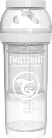 Twistshake Kojenecká láhev Anti-Colic 260ml bílá