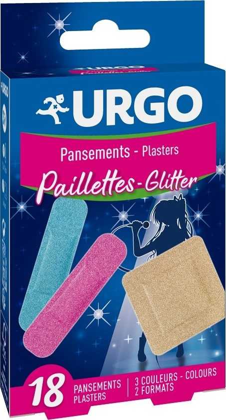 URGO GLITTER třpytivé dětské náplasti 18ks