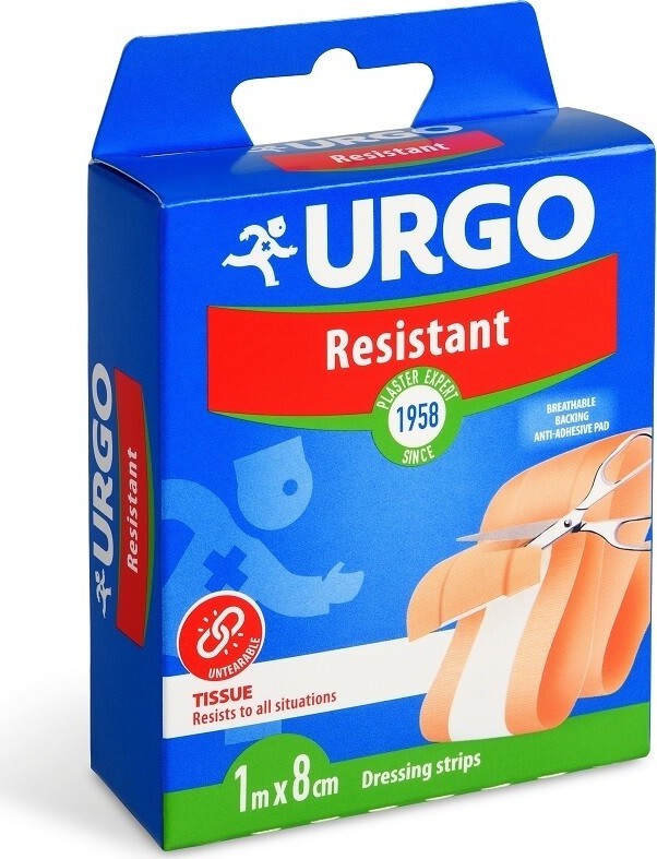 URGO RESISTANT Odolná náplast 1mx8cm NOVÁ