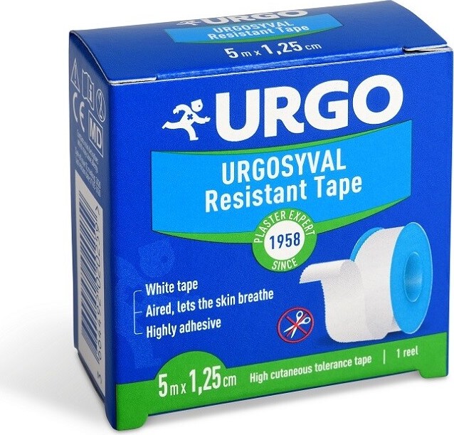 URGO SYVAL Textilní náplast bílá 1.25cmx5m NOVÁ