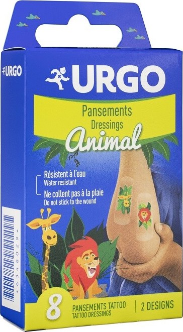 URGO TATTOO Animal Dětská náplast 8ks