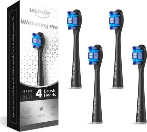 USMILE Whitening Pro Brush Head Black náhradní hlavice 4ks