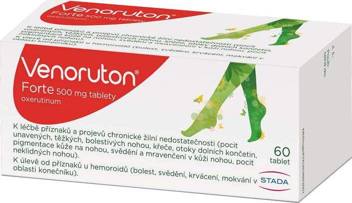 VENORUTON FORTE 500MG neobalené tablety 60