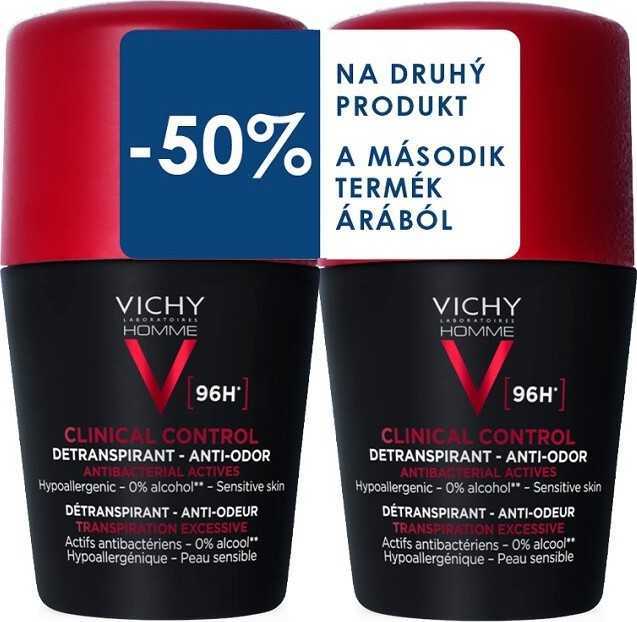 VICHY HOMME 96H Detranspirant DUO 2x50ml