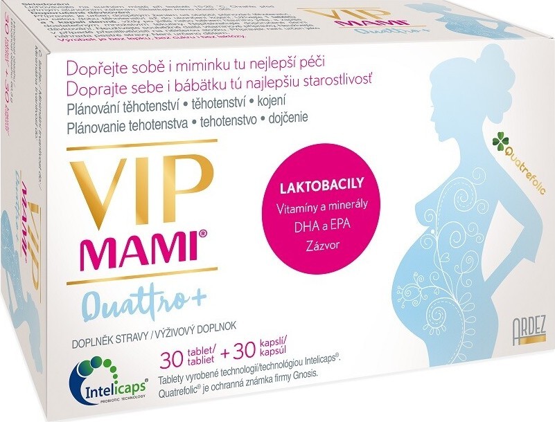 VIP MAMI Quattro+ 30 tablet + 30 kapslí