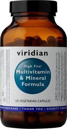 Viridian High Five Multivitamin &Mineral Formula 120 kapslí