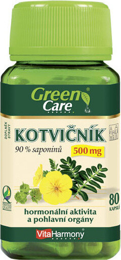 VitaHarmony Kotvičník 500mg 90% saponinů cps.80