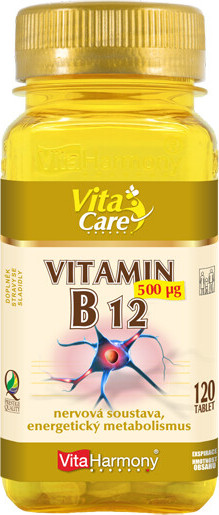 VitaHarmony Vitamin B12 tbl.120 okamžitý účinek