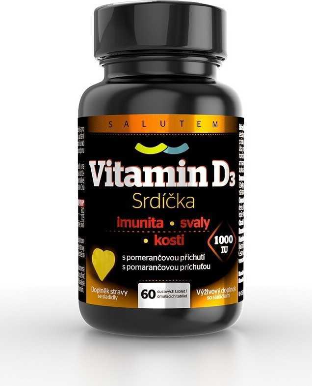 Vitamin D3 1000 IU srdíčka tbl.60