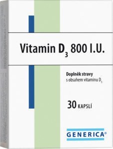 Vitamin D3 800 I.U. Generica cps.30