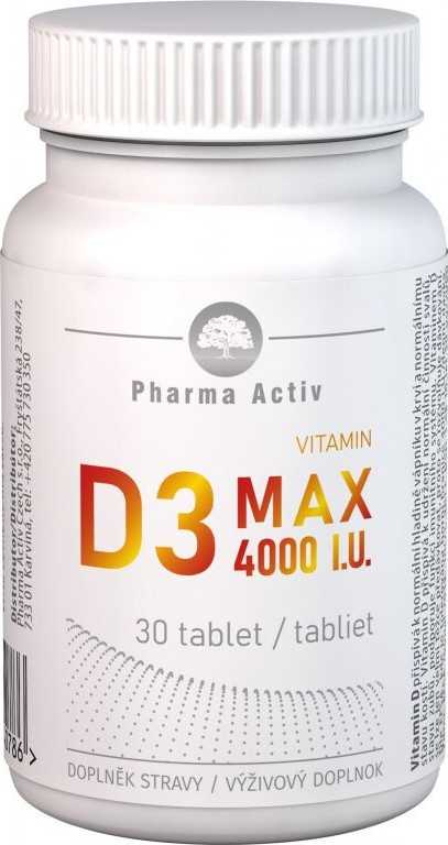 Vitamin D3 MAX 4000 I.U. tbl.30