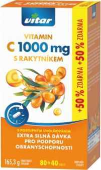 VITAR Vitamin C 1000mg+rakytník 120 tablet