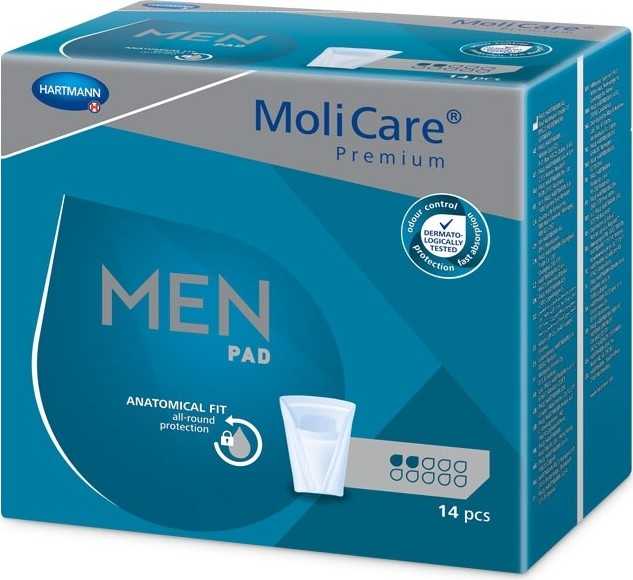 VLOŽKY ABSORPČNÍ MOLICARE MEN 2 KAPKY 330ML