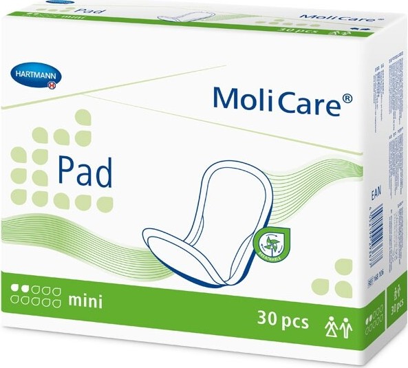 VLOŽKY ABSORPČNÍ MOLICARE PAD 2 KAPKY MINI 321ML