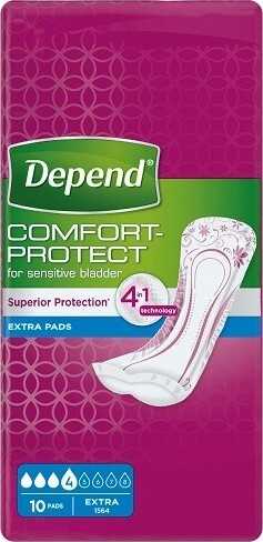 Depend Pads Extra inkontinenční vložky ženy 10 ks